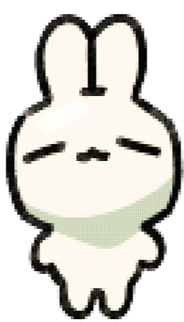 a little bunny waving at you